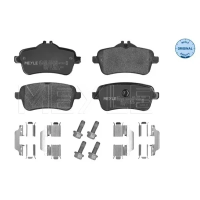 Kuva MEYLE 025 252 1618 Jarrupalat ORIGINAL Quality Taka akseli Kulumisenilmaisemelle Huudonvaimennuspellillä Tarvikkeilla MERCEDES BENZ: ML sarja, GLE SUV