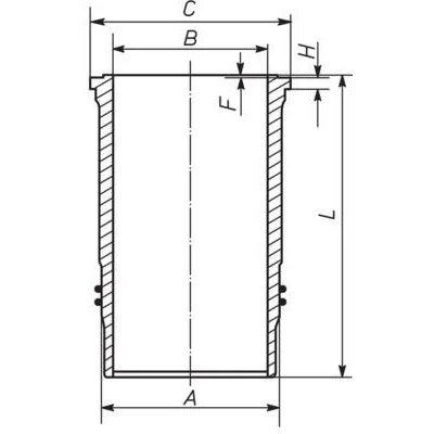 Kuva MAHLE ORIGINAL 037 WN 35 01 Sylinteriputki