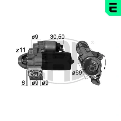 Kuva ERA 220874A Starttimoottori 12 2,2 11 BMW: 3 Touring, 5 X3