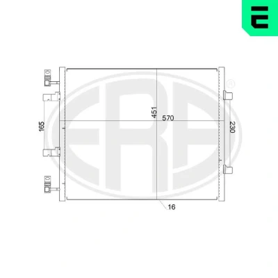 Kuva Kondensaattori, ilmastointilaite NISSAN, OPEL, RENAULT, VAUXHALL OE 82 004 111 48