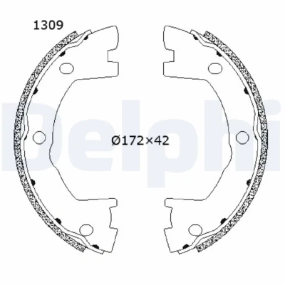 Kuva DELPHI LS2202 Käsijarrukengät