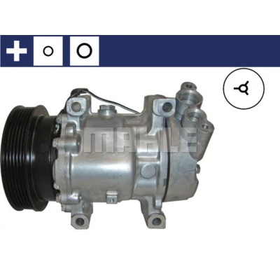 Kuva MAHLE ORIGINAL ACP 31 000S Ilmastoinnin Kompressori SD6V12 12 PAG 46 R 134a Tiivisterenkaalla RENAULT: CLIO 2