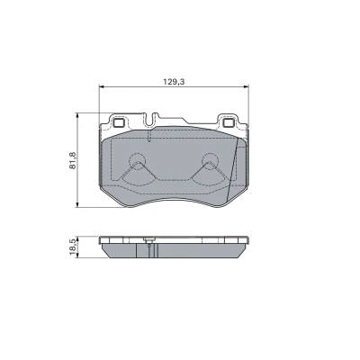 Kuva BOSCH 0 986 460 127 Jarrupalat Low Metallic