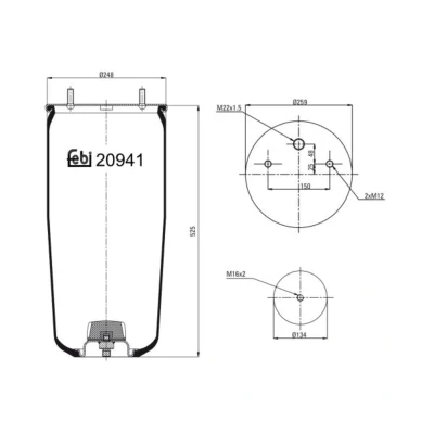 Kuva FEBI BILSTEIN 20941 Metallipalje, ilmajousitus