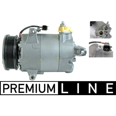 Kuva MAHLE ORIGINAL ACP 1387 000P Ilmastoinnin Kompressori 7VS19ic 12 PAG 46 YF R 1234yf, 134a Tiivisterenkaalla ilman öljynpäästöruuvia