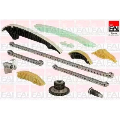 Kuva FAI AutoParts TCK212NG Jakoketjusarja ilman tiivisteitä, Hammaspyörillä Yksinkertainen, Ketju hiljainen VOLKSWAGEN: Golf 5, Beetle Hatchback