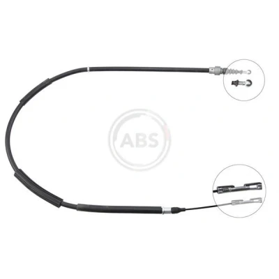 Kuva A.B.S. K17027 Käsijarruvaijeri 1125 Oikean /vasemmanpuolinen ohjaus AUDI: A2