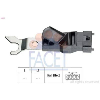 Kuva FACET 9.0311 Nokka Akselin Asentotunnistin Made in Italy OE Equivalent OPEL: Astra H Caravan, Zafira B, G CC
