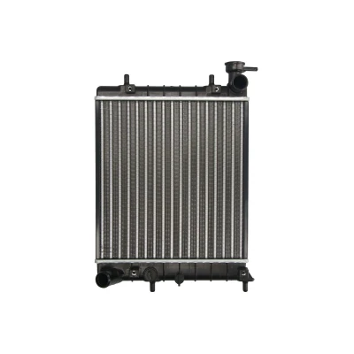 Kuva THERMOTEC D70501TT Jäähdytin Alumiini, Muovi ajoneuvoille ilmastointilaitteella tai ilman 323 335 23 Käsivaihteisto Jäähdytysrivat mekaan. kiinnitetyt