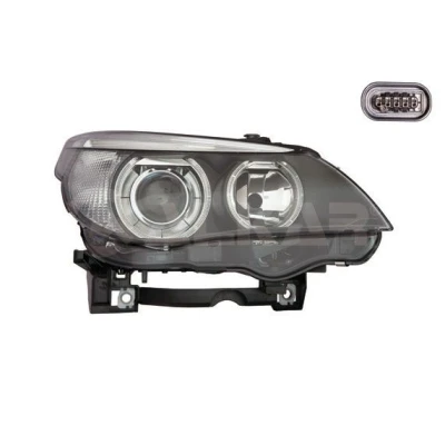 Kuva ALKAR 2796843 Ajovaloumpio Oikea LED, D2S, PY21W, H7 Sähkömoottorilla Kotelo mustalla sisäosalla BMW: 5 Sedan, Touring