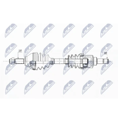 Kuva NTY NPW VW 153 Vetoakseli Etuakseli, oikea 814, 58