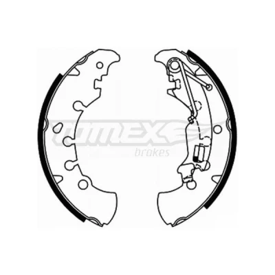 Kuva TOMEX brakes TX 21 84 Jarrukengät Taka akseli 203mm 38mm FIAT: Grande Punto Hatchback, Panda II Fiorino III Van / Farmari