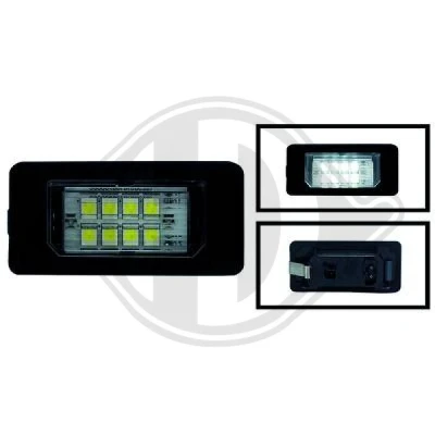 Kuva DIEDERICHS HD Tuning 1018192 Rekisterikilven Valo LED AUDI: A5 B8 Sportback, Coupe, A6 C7 Sedan, SKODA: Superb II Farmari, Yeti