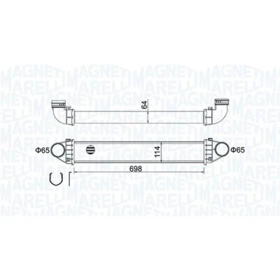 Kuva MAGNETI MARELLI 351319204210 Välijäähdytin