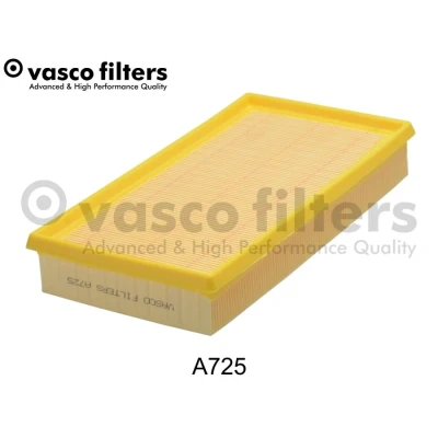 Kuva DAVID VASCO A725 Ilmansuodatin suorakulmainen (rectangular) Suodatinpanos FORD: KA Hatchback