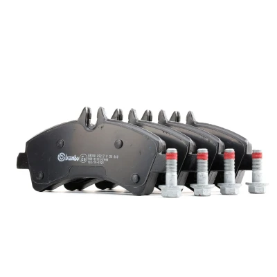 Kuva BREMBO P 50 060 Jarrupalat Kulumisenilmaisemelle Jarrusatulan ruuveilla Tarvikkeilla MERCEDES BENZ: Sprinter 5 T Van, V sarja