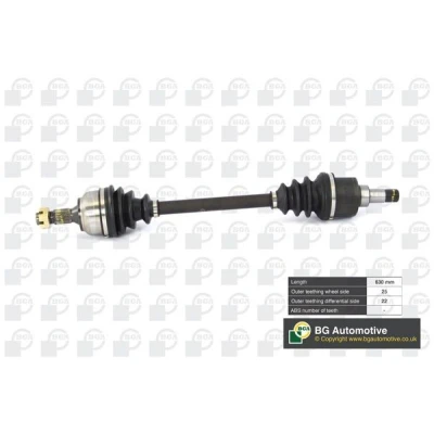Kuva Vetoakseli, Etuakseli, vasen CITROËN C4 I, Coupé, PEUGEOT 307, 307 Break, CC, SW OE 3272.5X, 3272.6X, 9636786780