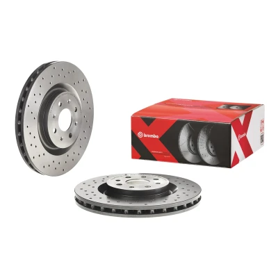 Kuva BREMBO 09.8004.7X Jarrulevyt 305 28 4 rei&#039;itetty/tuuletettu sisältä pinnoitettu Ruuveilla FIAT: Grande Punto Hatchback
