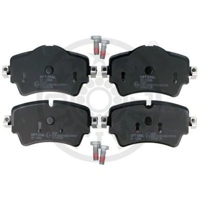Kuva OPTIMAL BP 12880 Jarrupalat Etuakseli Kulumisenilmaisemelle, Ilman kulumisenilmaisinta Jarrusatulan ruuveilla BMW: 2 Active Tourer, Gran Tourer