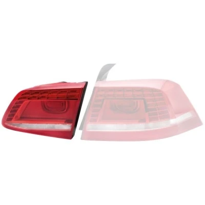 Kuva HELLA 2SB 010 747 081 Takavalot Oikea Sisä osa LED 12 Punainen, Valkoinen Lampun kannalla VOLKSWAGEN: Passat B7 Variant, Alltrack