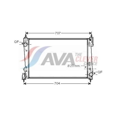 Kuva PRASCO FTA2312 Jäähdytin Alumiini 620 416 34 pikaliittimet Jäähdytysrivat mekaan. kiinnitetyt OPEL: Corsa D Hatchback, FIAT: Grande Punto Hatchback