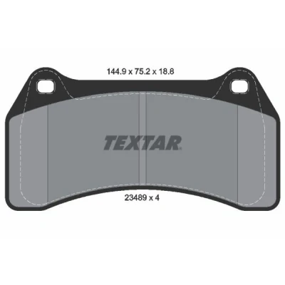 Kuva TEXTAR 2348901 Jarrupalat Ei kulumisenilmaisimelle JAGUAR: S Type, XJ Sedan