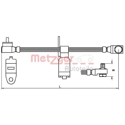 Kuva METZGER 4112542 Jarruletku 465 FORD: Transit Mk5 Bussi