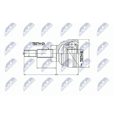 Kuva Nivelsarja, vetoakseli, Pyörän puoli Dacia, Renault OE 391000153R, 391006331R, 391015451R