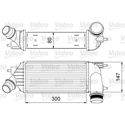 Kuva VALEO 818583 Välijäähdytin ilman EGR venttiiliä