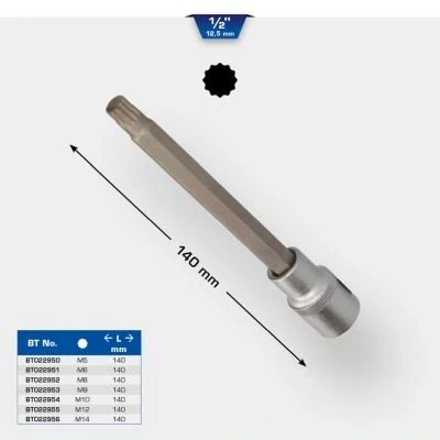 Kuva KS TOOLS BT022954 Hylsyavain M10 Hammastettu, ulko