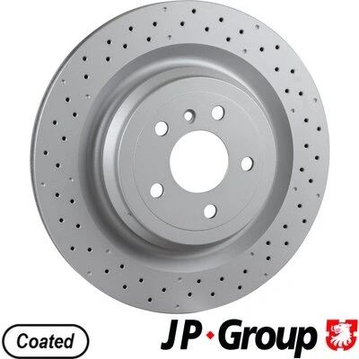 Kuva JP GROUP 1363204700 Jarrulevyt Taka akseli 345 22 5 rei&#039;itetty/tuuletettu sisältä pinnoitettu hiiliteräs Ruuveilla MERCEDES BENZ: ML sarja, GLE SUV