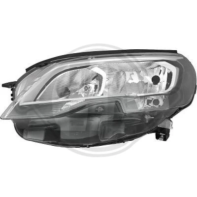Kuva DIEDERICHS 4292981 Ajovaloumpio Vasen H1/H7, W5W, W21W, PY21W Valokorkeussäätimen moottorilla