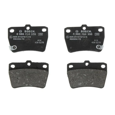 Kuva BOSCH 0 986 494 350 Jarrupalat Low Metallic akustisella kulumavaroittimella TOYOTA: RAV4 II SUV, I SUV
