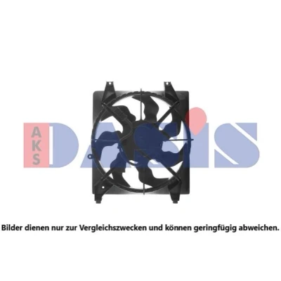 Kuva AKS DASIS 568067N Jäähdyttimen Tuuletin ajoneuvoille ilmastointilaitteella tai ilman 390mm 12V 180W Jäähdytystuulettimen kehällä