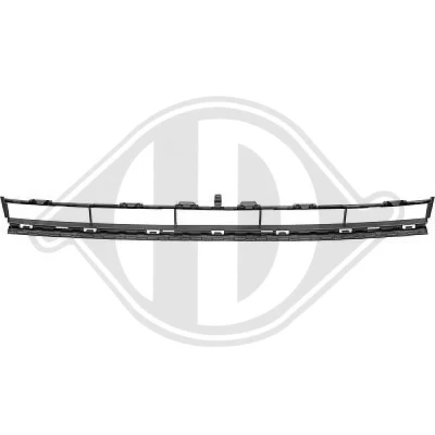 Kuva DIEDERICHS 1033344 Puskurin Ritilä Keskellä ajon. sporttipuskureilla AUDI: A3 Sportback
