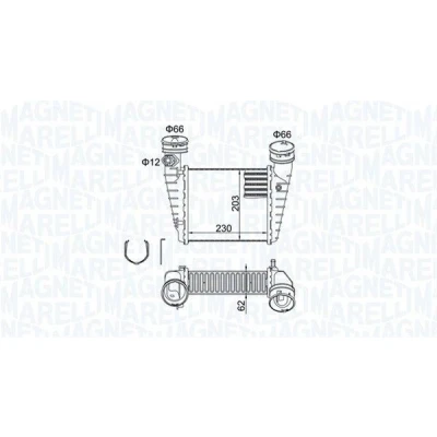 Kuva MAGNETI MARELLI 351319205190 Välijäähdytin