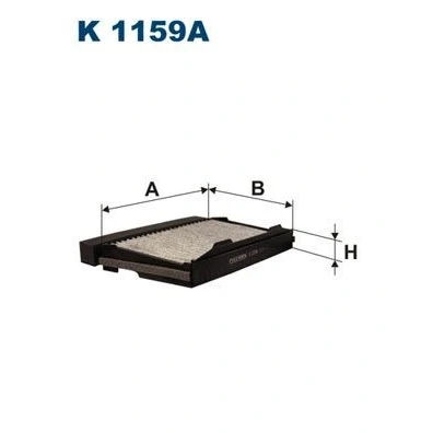 Kuva FILTRON K 1159A Raitisilmasuodatin Aktiivihiilisuodatin 325 200 44 SAAB: 9 5 Farmari, Sedan