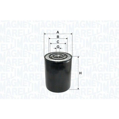 Kuva MAGNETI MARELLI 153071760101 Öljynsuodatin 3/4&quot; 16 Ruuvattava suodatin FIAT: Ducato II Flatbed Kuorma auto/Alusta, I Panorama, Van