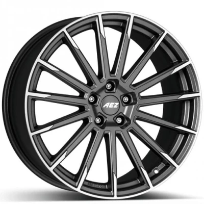 Kuva AEZ Atlanta Graphite matt polished 8x19 5/112 ET30 B66.6