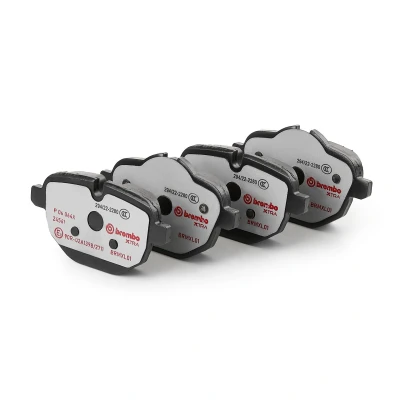 Kuva BREMBO P 06 064X Jarrupalat Kulumisenilmaisemelle Jarrusatulan ruuveilla Ilman tarvikkeita BMW: 5 Touring, X3, Sedan