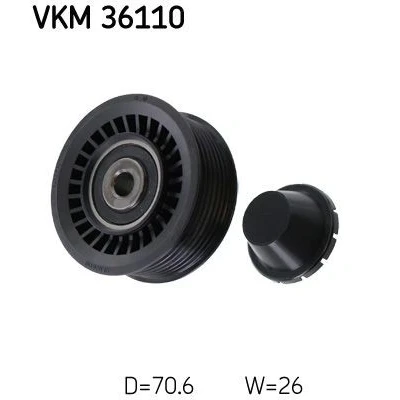 Kuva SKF VKM 36110 Ohjainrulla RENAULT: Kangoo II / Grand Kangoo, Kadjar, NISSAN: Qashqai 2