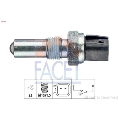 Kuva FACET 7.6283 Peruutusvalon Kytkin Made in Italy OE Equivalent FORD: Focus 2 Kombi