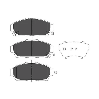 Kuva KAVO PARTS KBP 2030 Jarrupalat akustisella kulumavaroittimella HONDA: CIVIC 6 Fastback