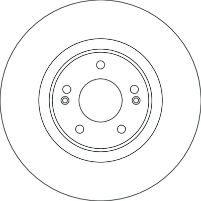 Kuva TRW Jarrulevy 30mm 5 114,3mm Tuuletettu Lakattu DF4632S 51712P2700 Jarrulevyt