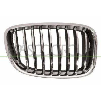 Kuva BLIC 6502 07 00679922P Etusäleikkö Eteen, oikea Kromi, Musta BMW: 5 GT