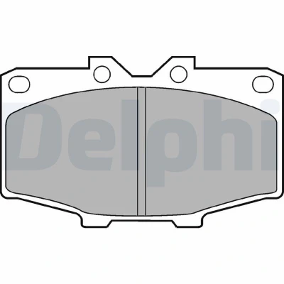 Kuva DELPHI LP448 Jarrupalat Ei kulumisenilmaisimelle Ilman huudonvaimennuspeltiä tarvikkeita TOYOTA: Land Cruiser 60, Prado 70 SUV