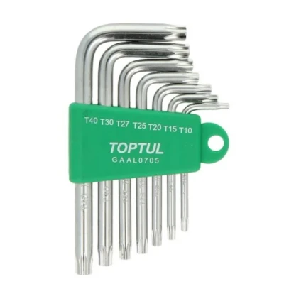 Kuva TOPTUL GAAL0705 Kulmaruuviväänninsarja T10, T15, T20, T25, T27, T30, T40 Kromi vanadium teräs 7