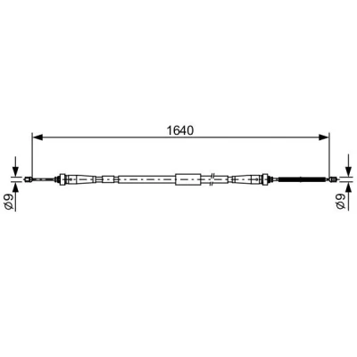 Kuva BOSCH 1 987 482 638 Käsijarruvaijeri 1640