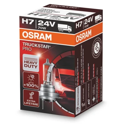 Kuva OSRAM 64215TSP Polttimo, kaukovalo H7 24V 70W Halogeeni MERCEDES BENZ: ATEGO