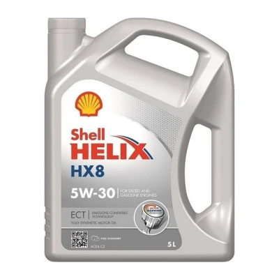 Kuva Shell Helix HX8 ECT 5W 30 5l Moottoriöljy 550048034 VOLKSWAGEN: Crafter 50 Van, Passat B7 Sedan, MERCEDES BENZ: C sarja T modell